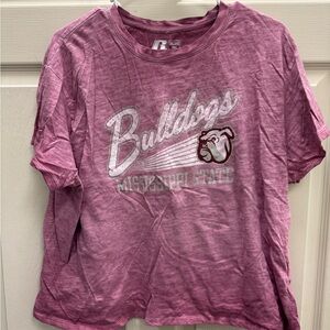 Russell Athletic Pink Mississippi State Bulldogs Graphic Tee